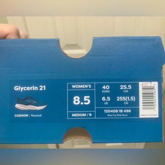 New Brooks Glycerin 21 Neutral Cushioned Running Shoes - 8.5 - Picture 8 of 8